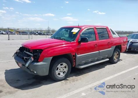 2002 Chevrolet Avalanche 1500 z USA, uszkodzony, nr VIN 3GNEK13T22G271773